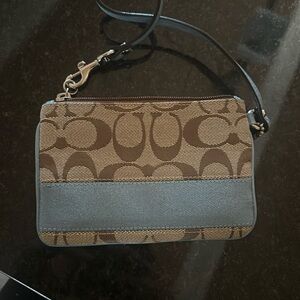 Coach Monogram Wristlet
